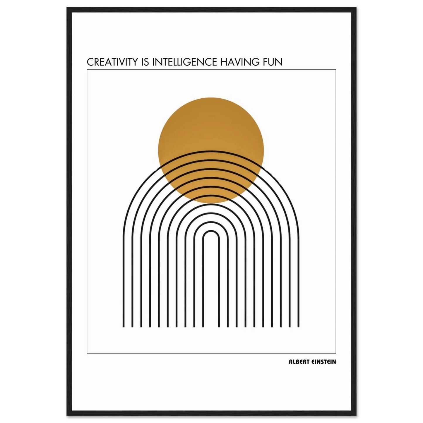 Albert Einstein Quote Poster-INK & FRAME STUDIO