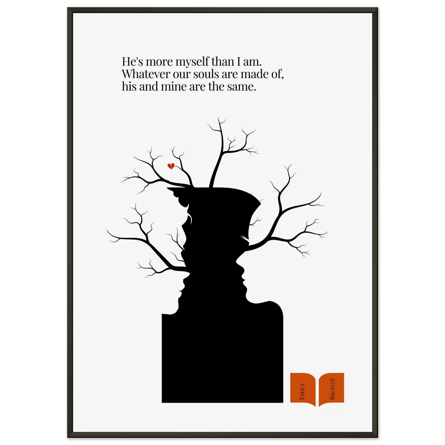 Emily Brontë Famous Quote Print-INK & FRAME STUDIO