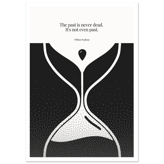 William Faulkner Quote Poster | Minimalist Wall Art-INK & FRAME STUDIO