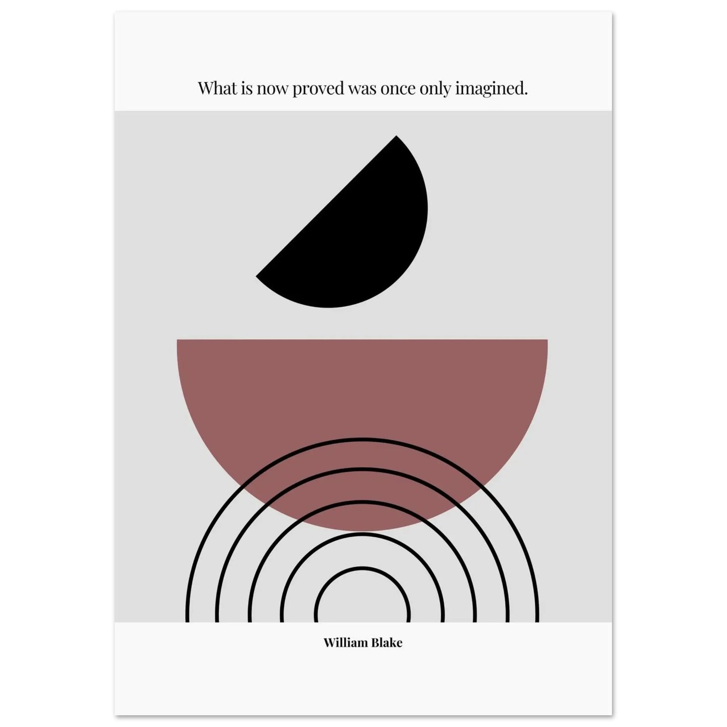 William Blake Quote – Minimalist wall Decor-INK & FRAME STUDIO