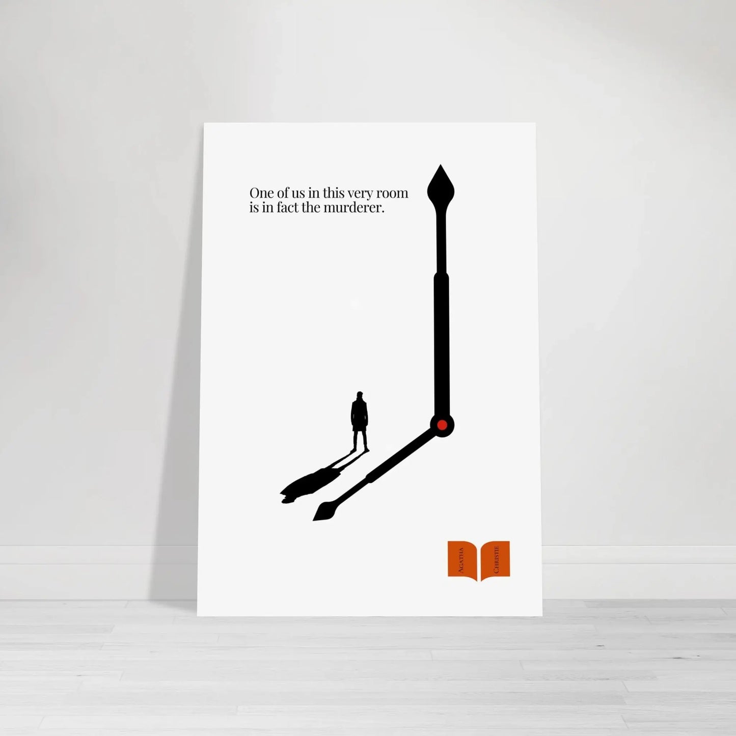 Agatha Christie Minimalist Poster-INK & FRAME STUDIO