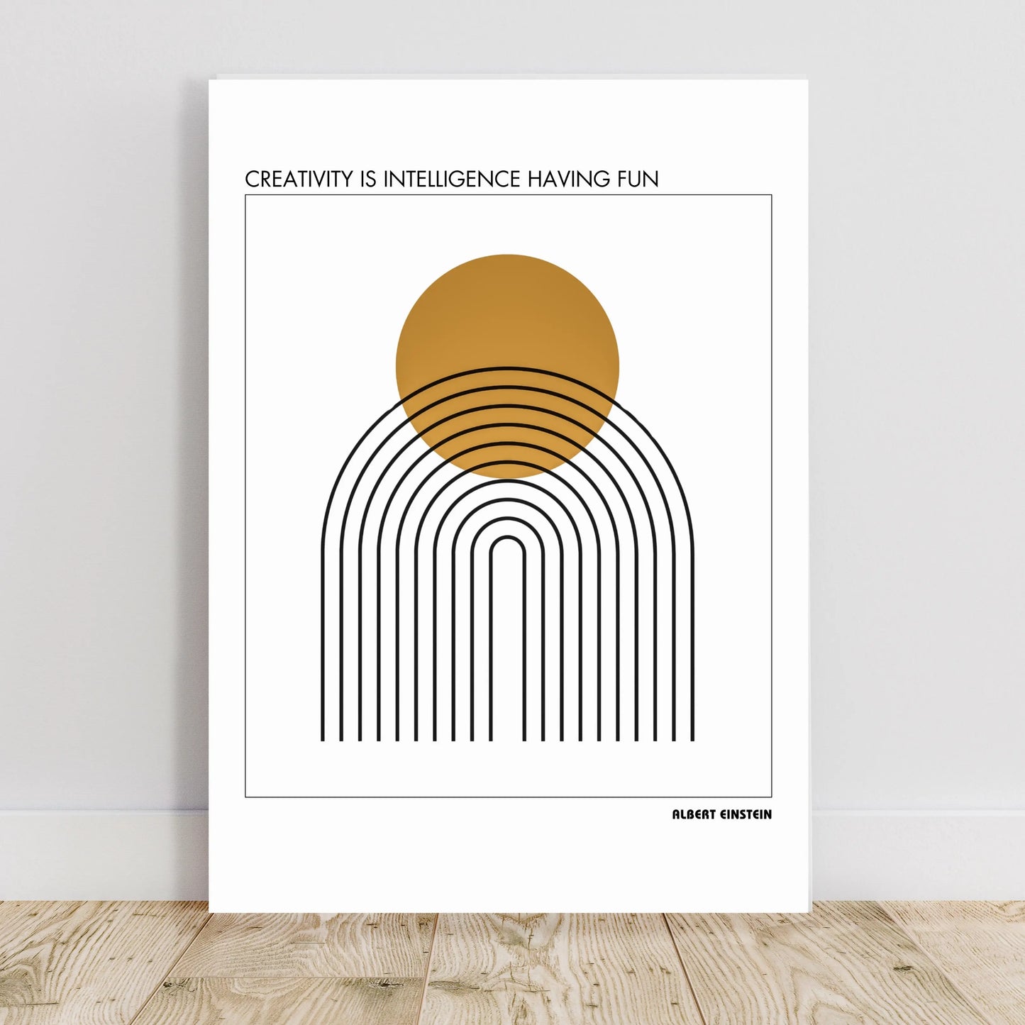 Albert Einstein Quote Poster Print Material INK & FRAME STUDIO