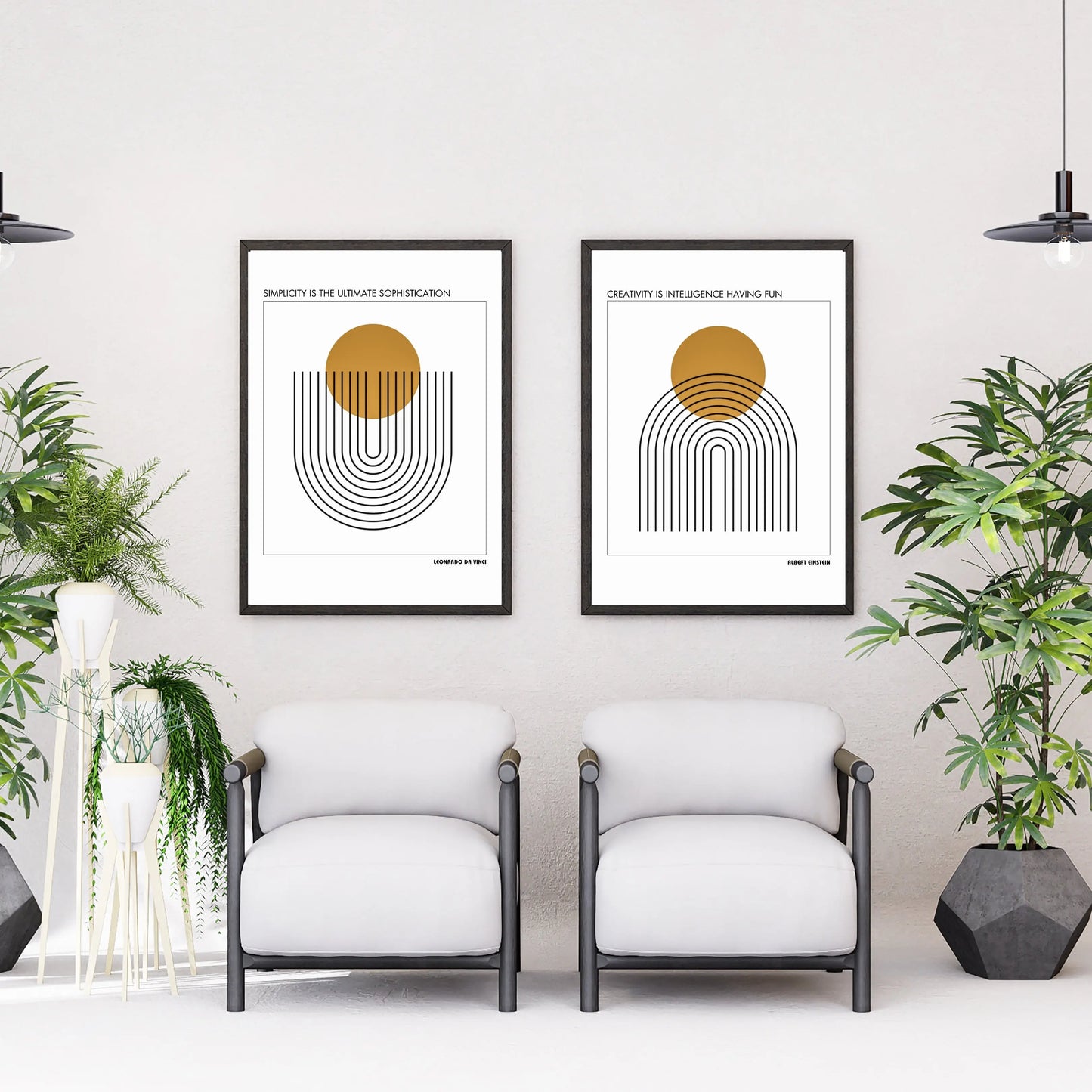Albert Einstein Quote Poster Print Material INK & FRAME STUDIO
