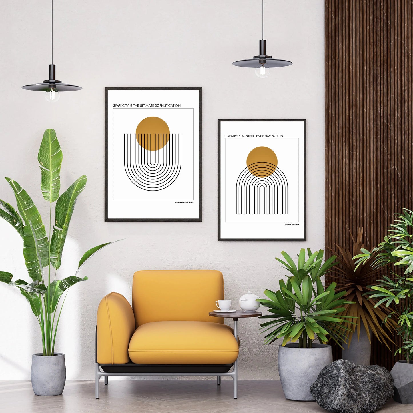 Albert Einstein Quote Poster Print Material INK & FRAME STUDIO