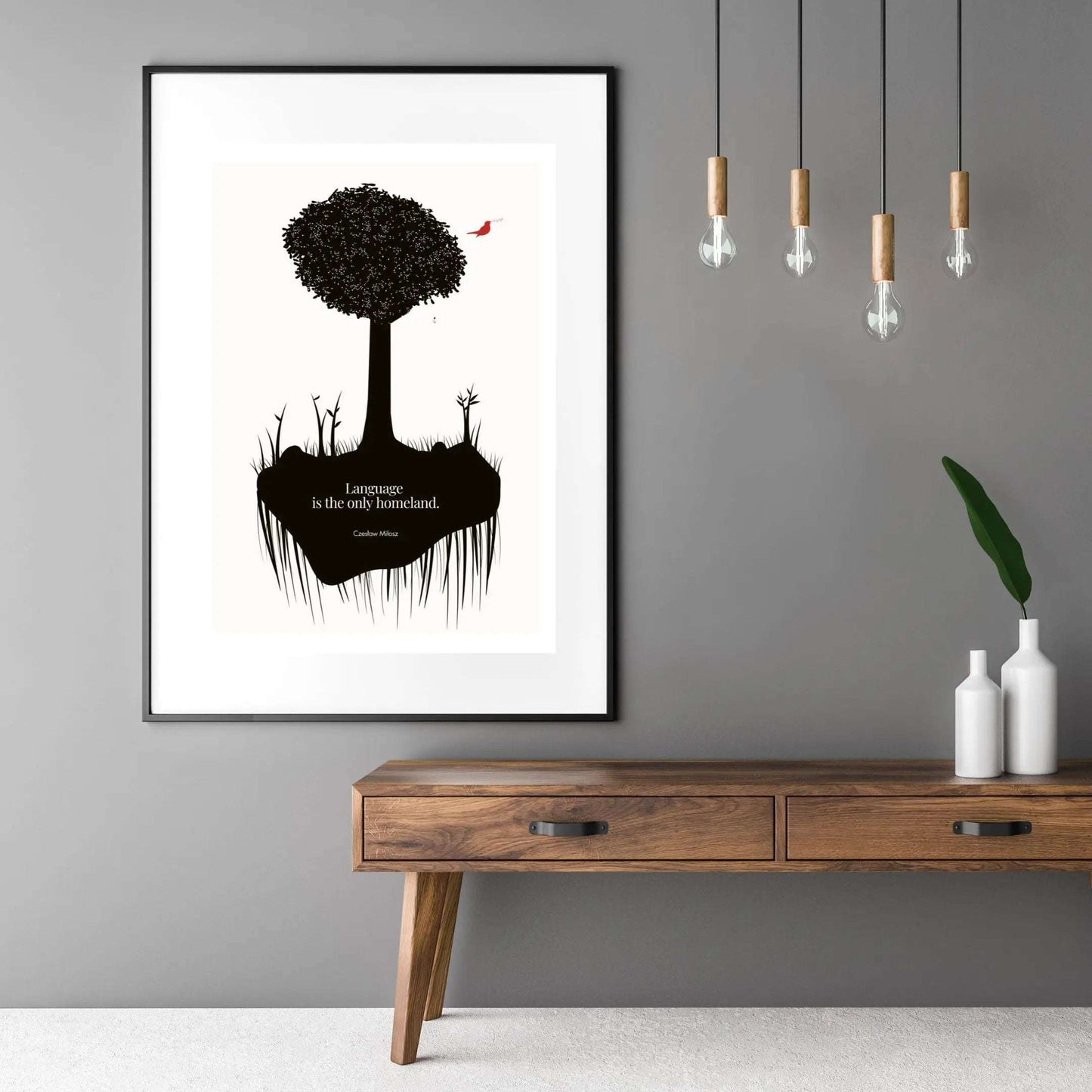 Czesław Miłosz quote | Modern Wall Art - INK & FRAME STUDIO