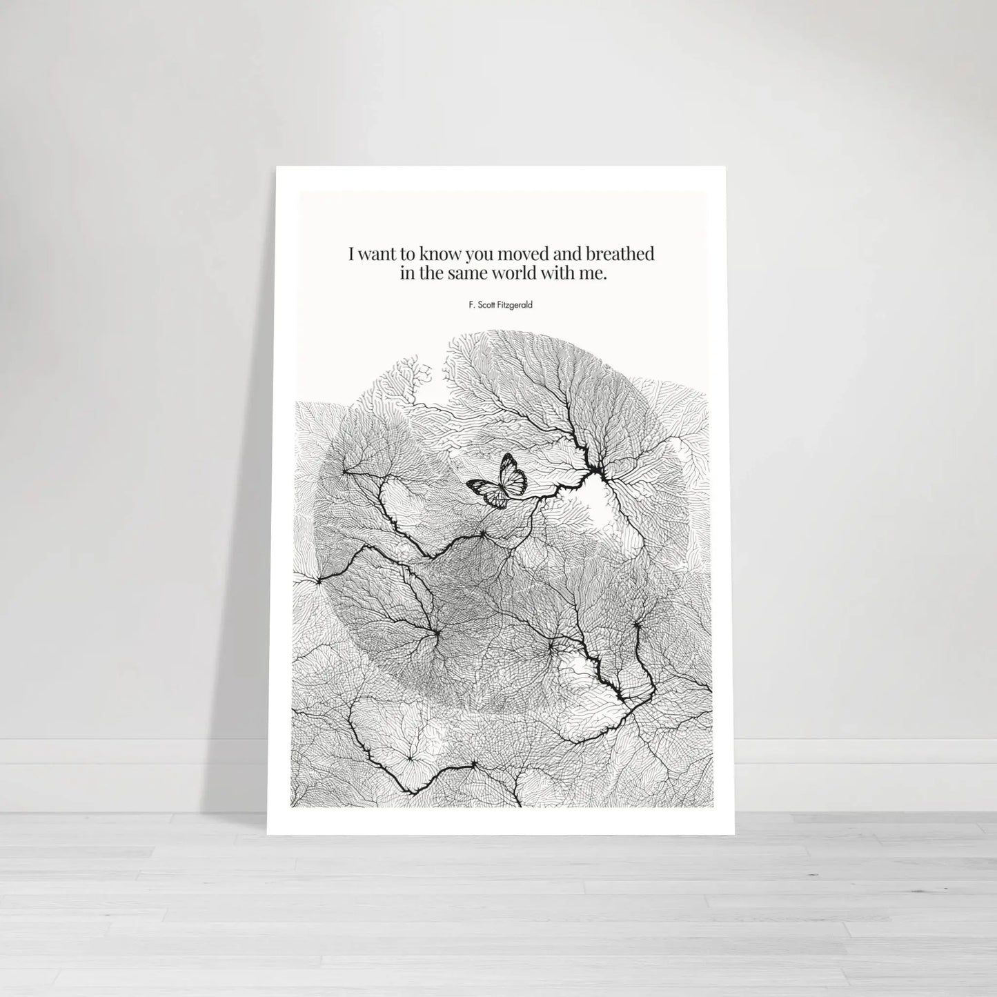 F. Scott Fitzgerald Quote Poster Art Print - INK & FRAME STUDIO