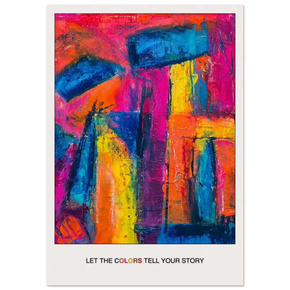 Let Colours Inspire Your Space, Abstract Wall Art Modern Poster-INK & FRAME STUDIO