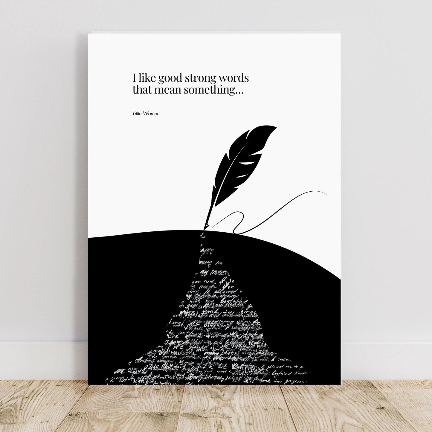 Louisa May Alcott quote - Little Women Print Print Material INK & FRAME STUDIO