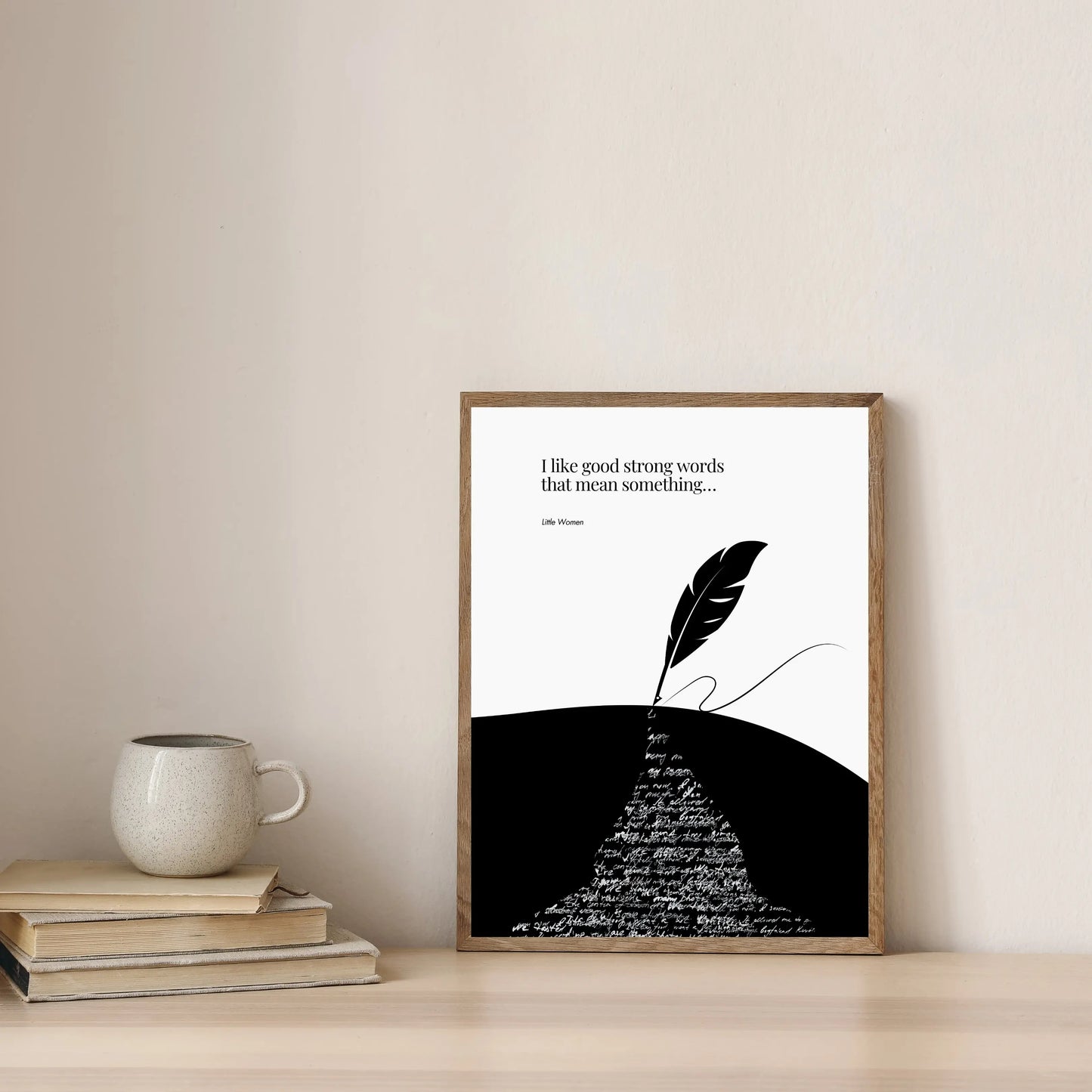 Louisa May Alcott quote - Little Women Print Print Material INK & FRAME STUDIO