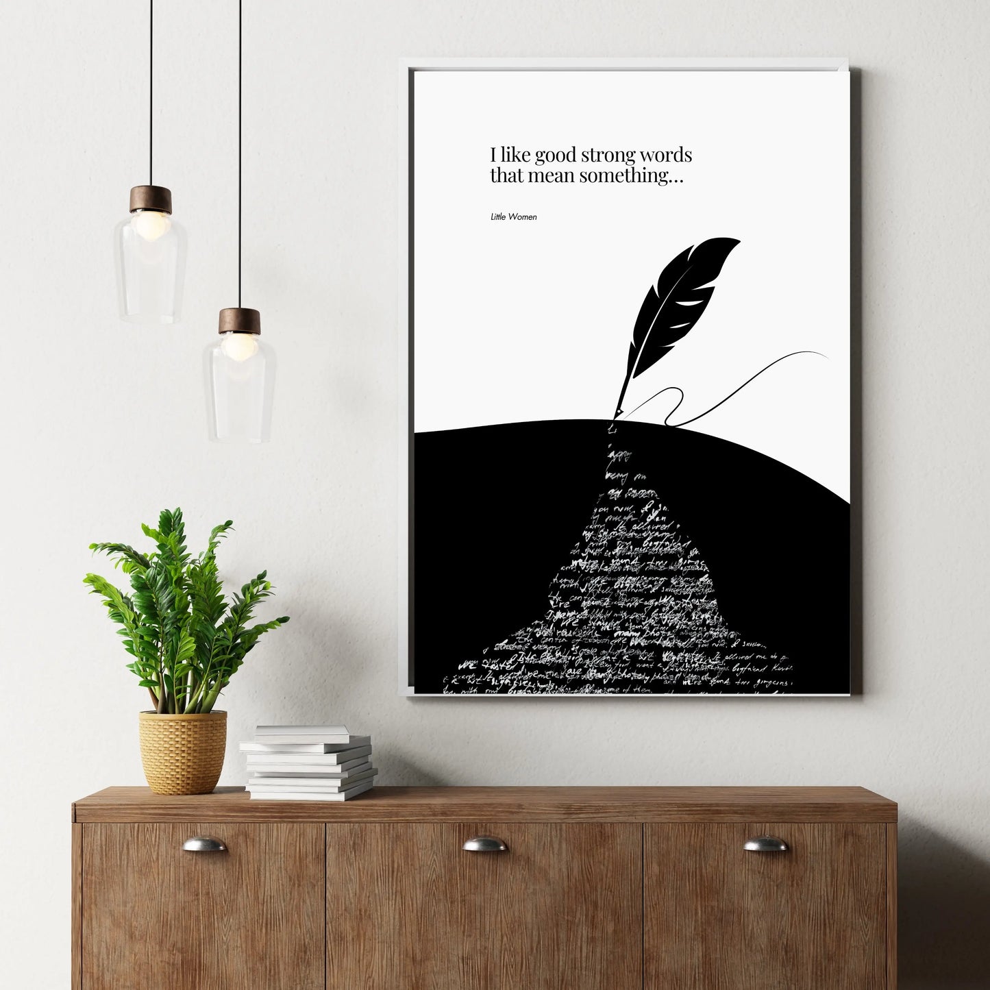 Louisa May Alcott quote - Little Women Print Print Material INK & FRAME STUDIO