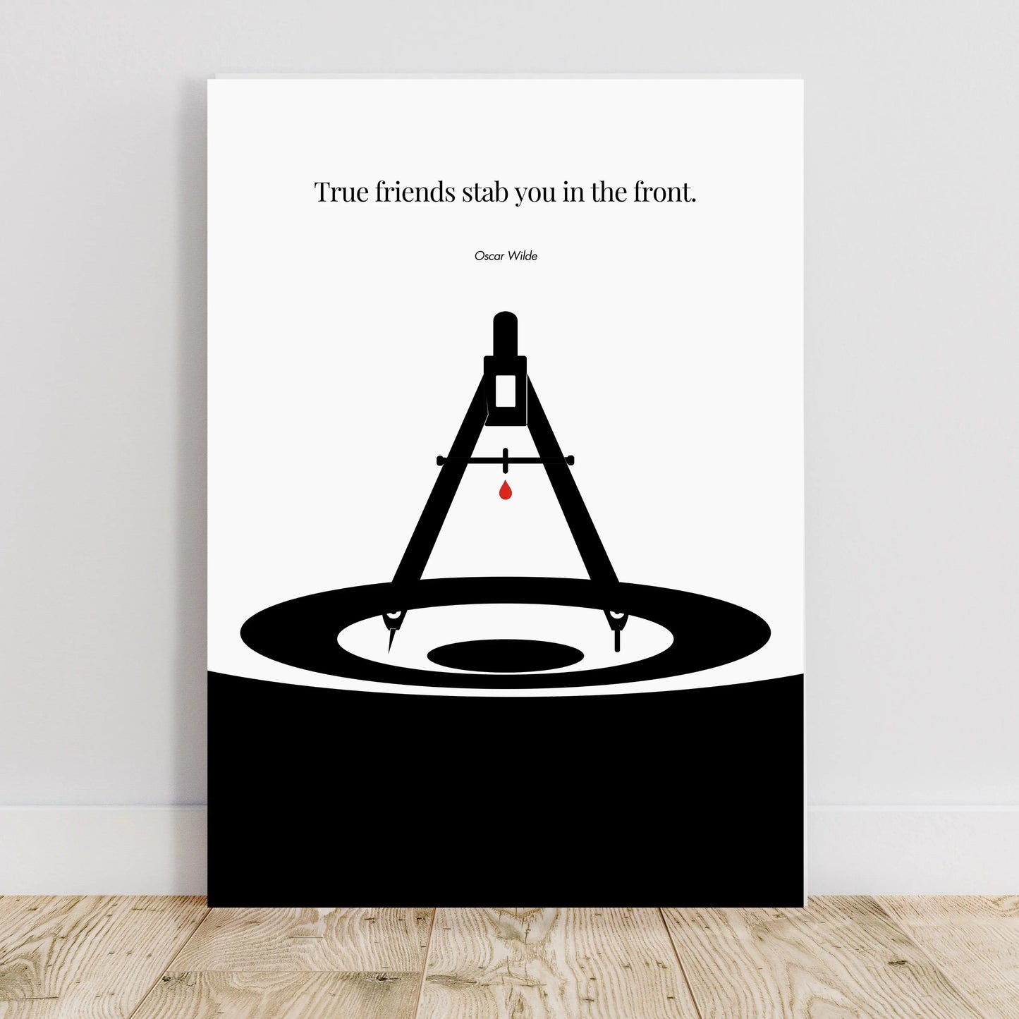 Oscar Wilde Poster Print Material INK & FRAME STUDIO