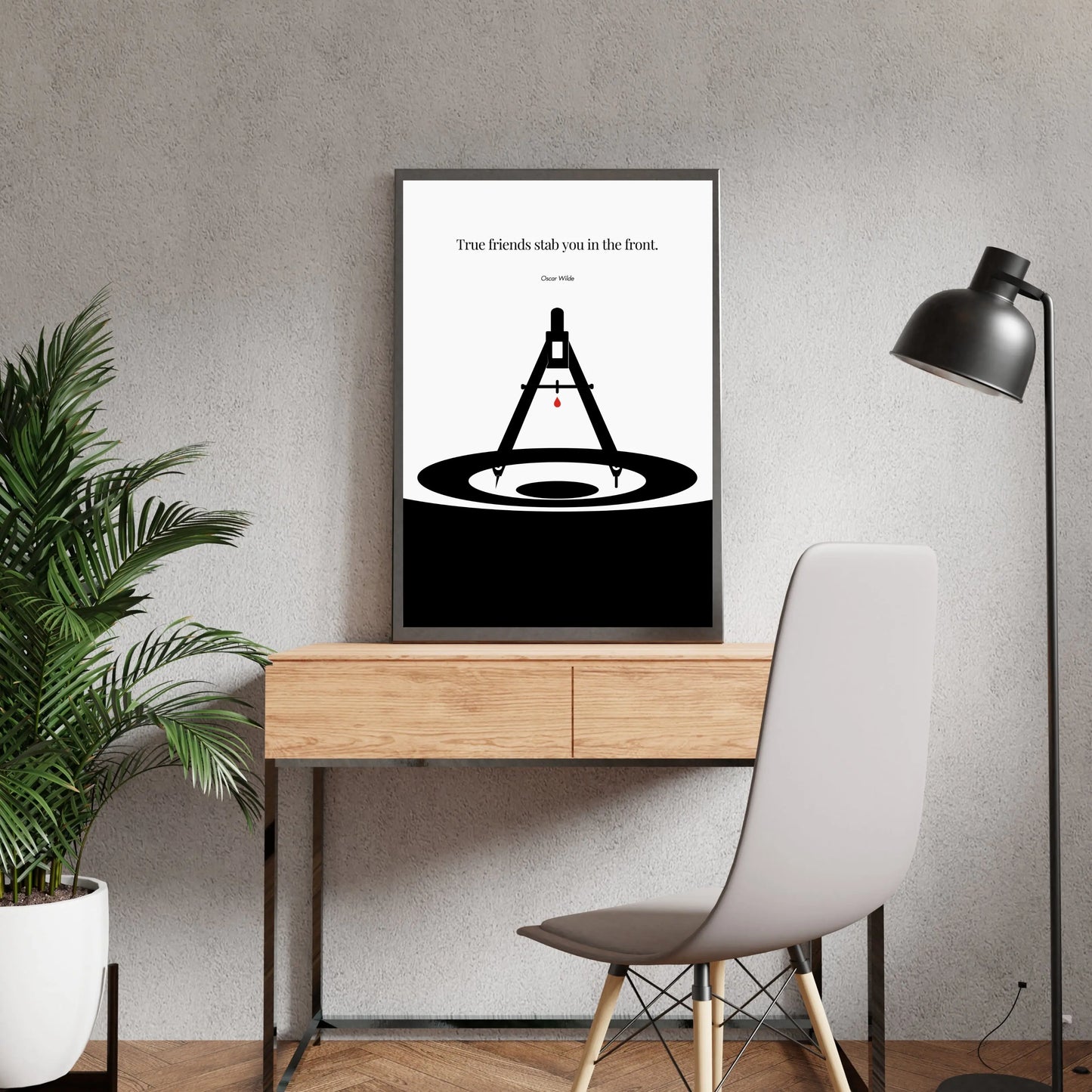 Oscar Wilde Poster Print Material INK & FRAME STUDIO