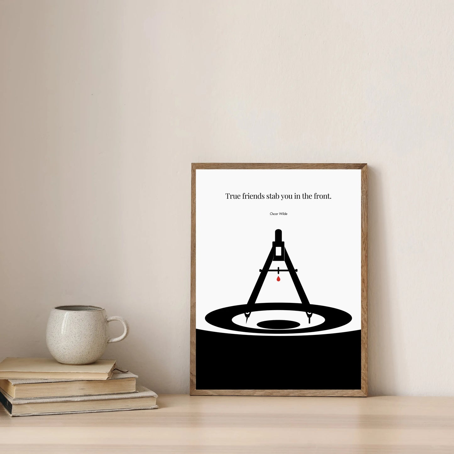 Oscar Wilde Poster Print Material INK & FRAME STUDIO