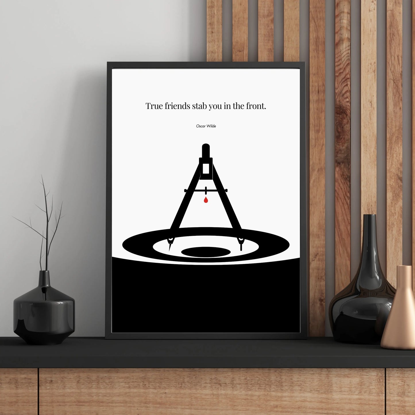 Oscar Wilde Poster Print Material INK & FRAME STUDIO