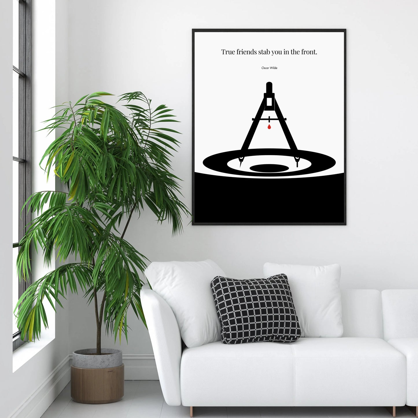 Oscar Wilde Poster Print Material INK & FRAME STUDIO