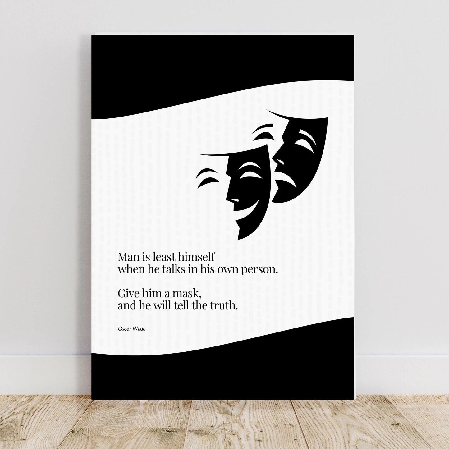 Oscar Wilde Quote Poster Print Material INK & FRAME STUDIO