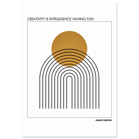 Albert Einstein Quote Poster-INK & FRAME STUDIO