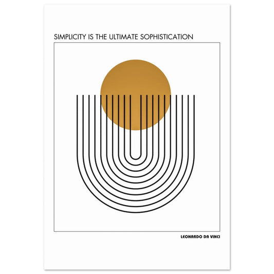 Leonardo da Vinci Quote Poster-INK & FRAME STUDIO