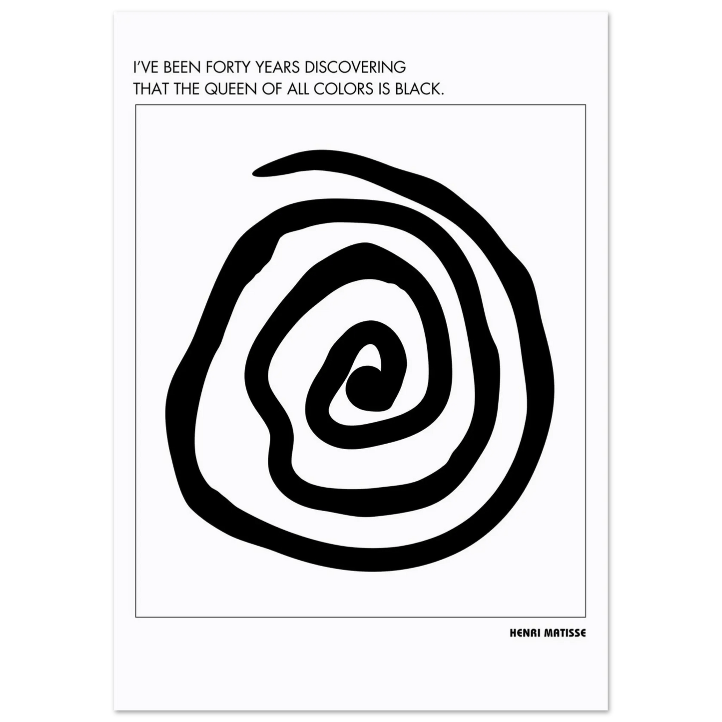 Henri Matisse Quote-INK & FRAME STUDIO