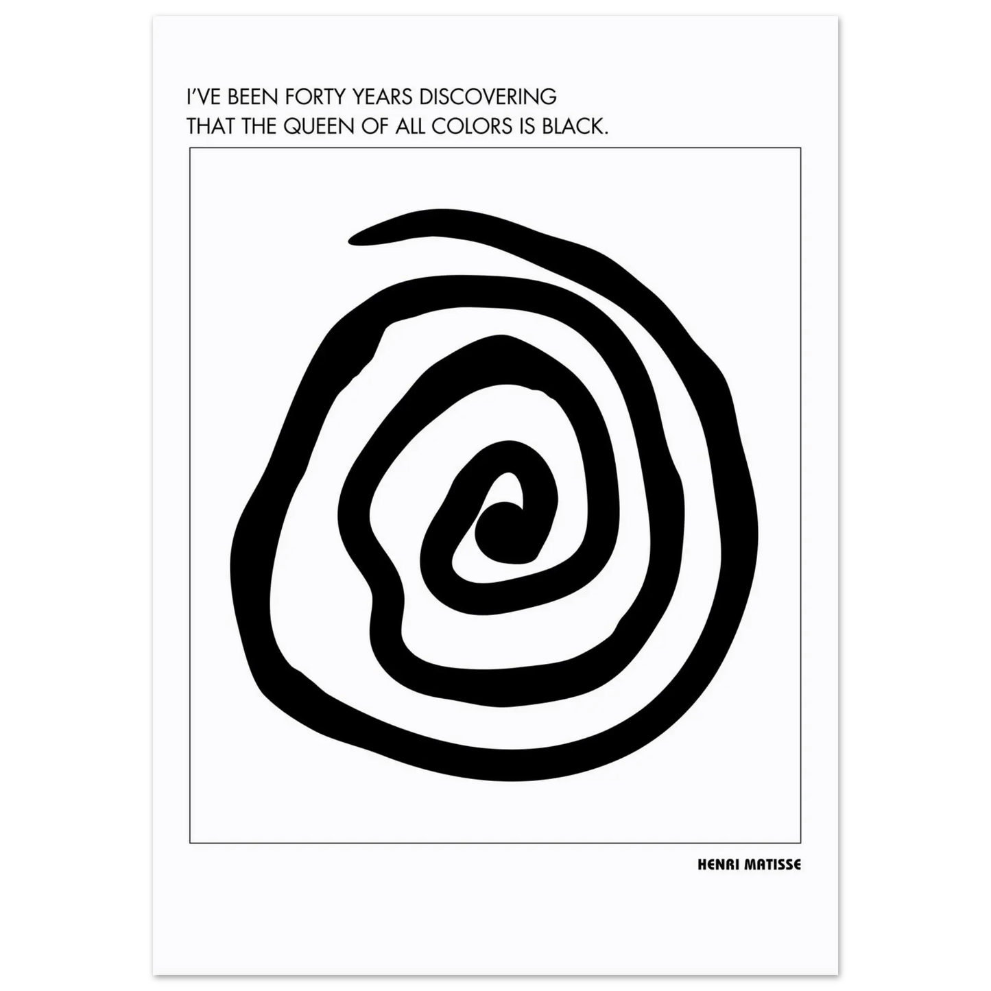 Henri Matisse Quote-INK & FRAME STUDIO