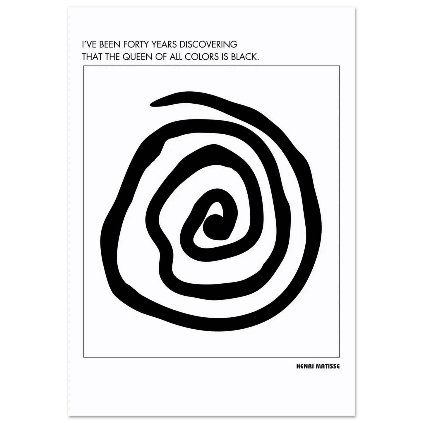 Henri Matisse Quote-INK & FRAME STUDIO