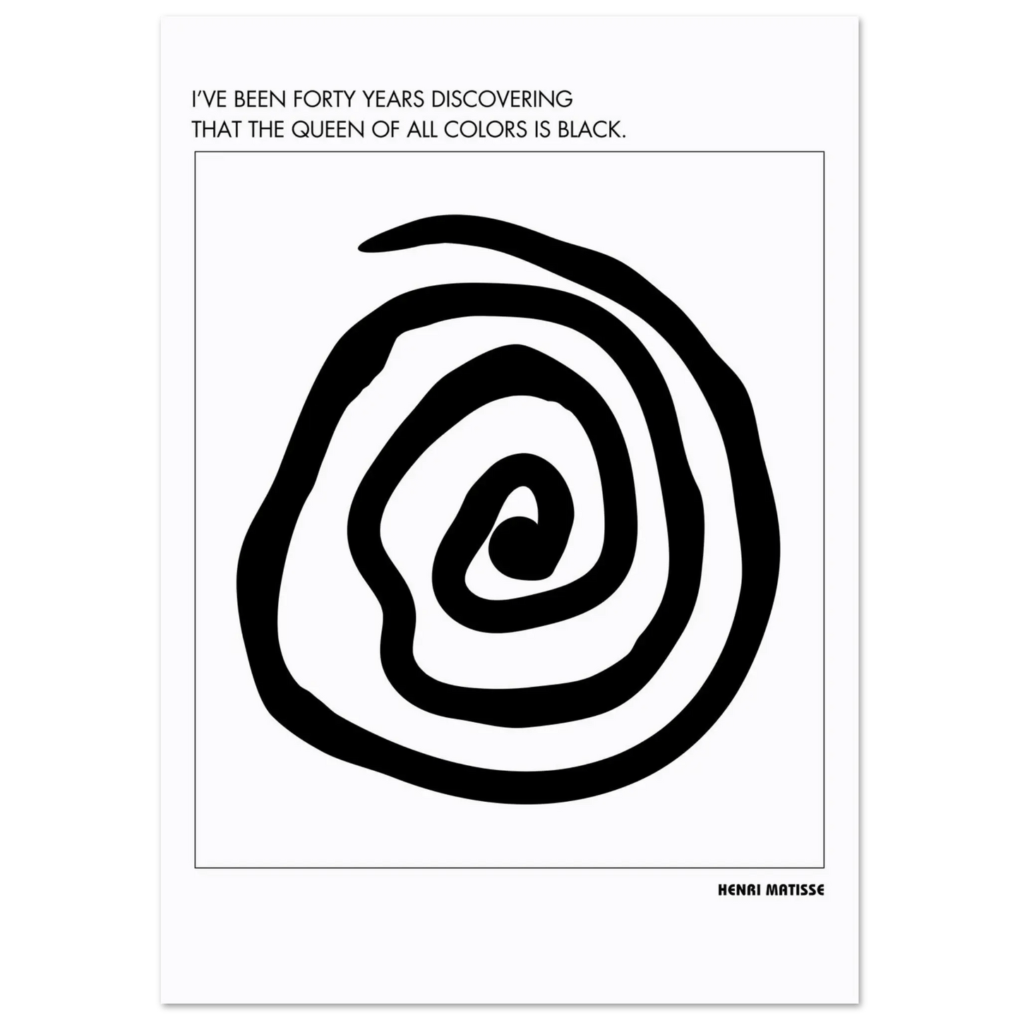 Henri Matisse Quote-INK & FRAME STUDIO