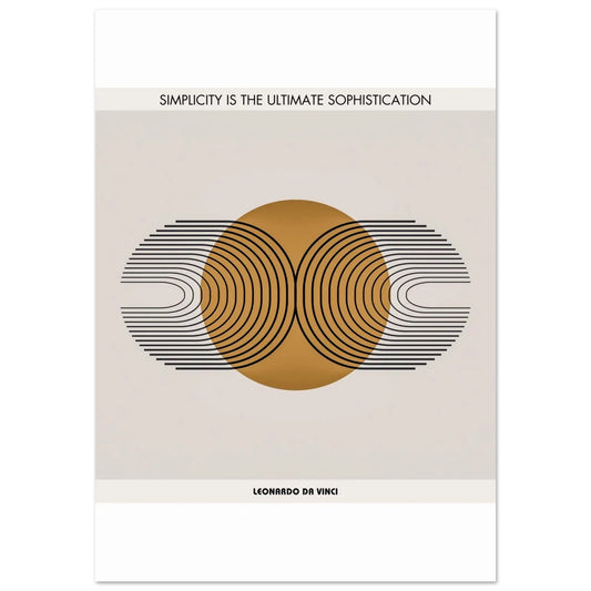Leonardo da Vinci Quote - Print Bauhaus Poster-INK & FRAME STUDIO