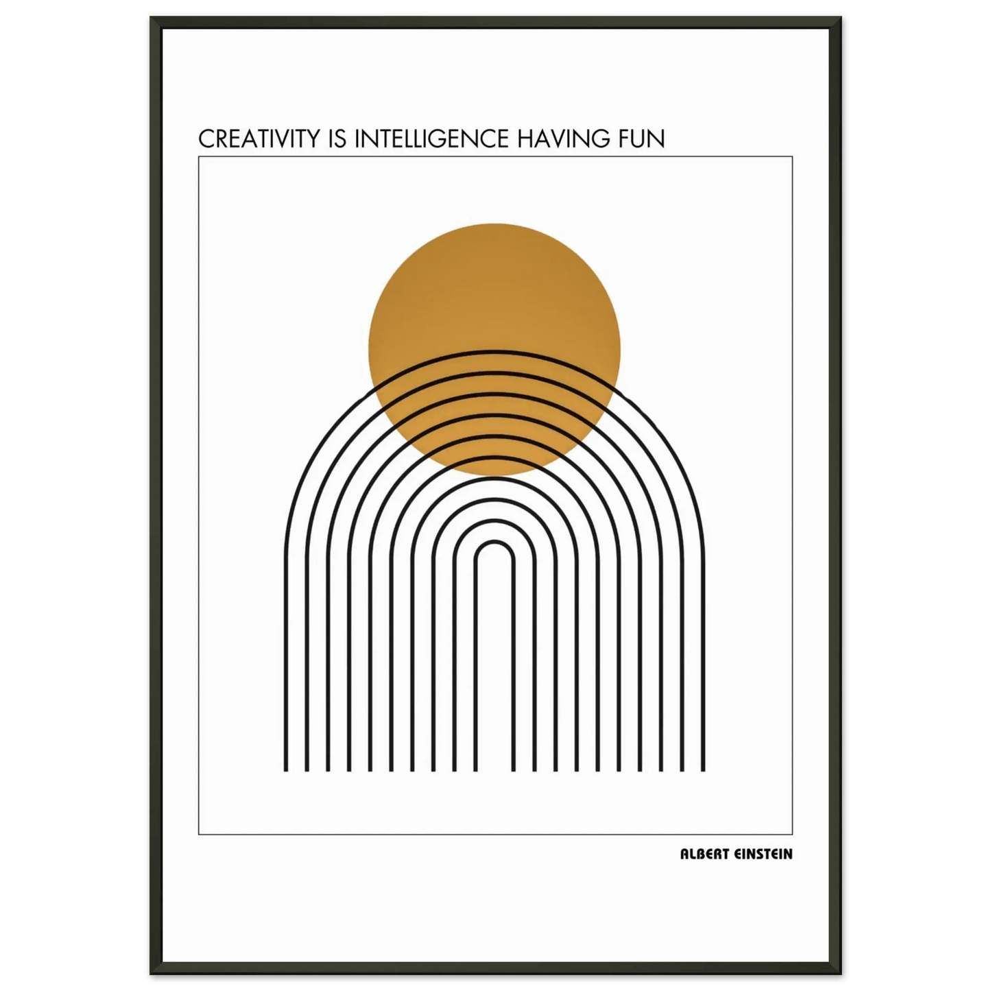 Albert Einstein Quote Poster-INK & FRAME STUDIO