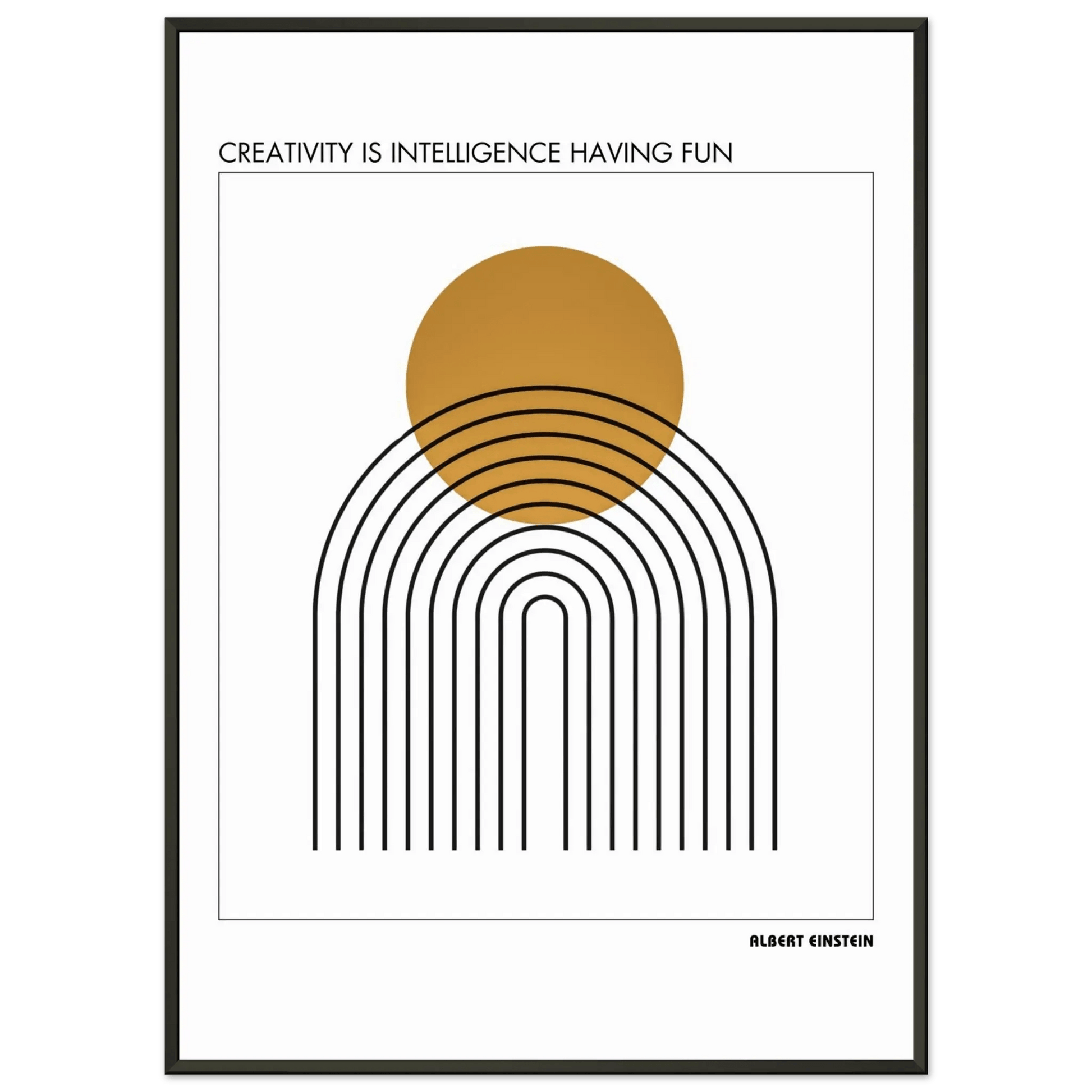 Albert Einstein Quote Poster-INK & FRAME STUDIO