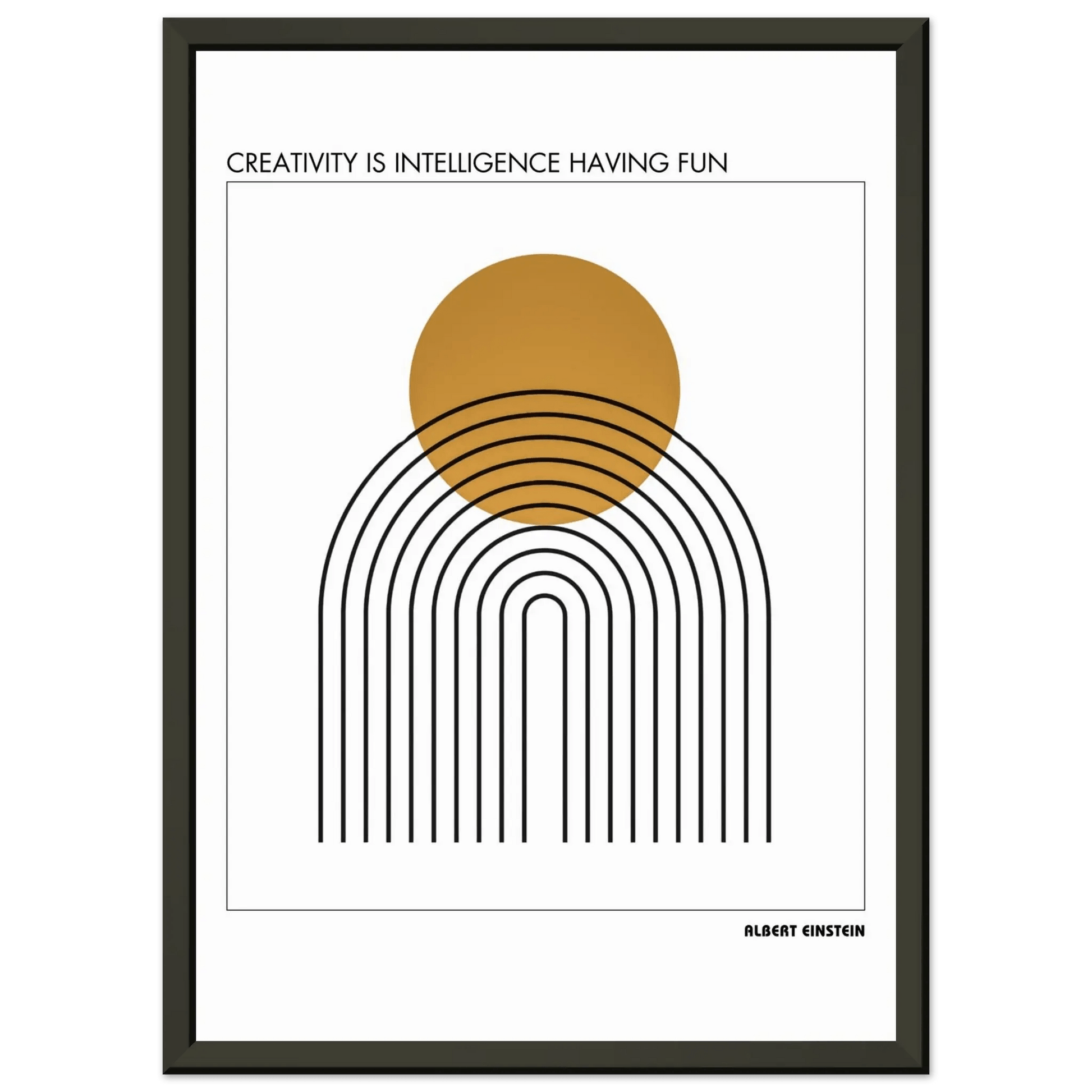 Albert Einstein Quote Poster-INK & FRAME STUDIO