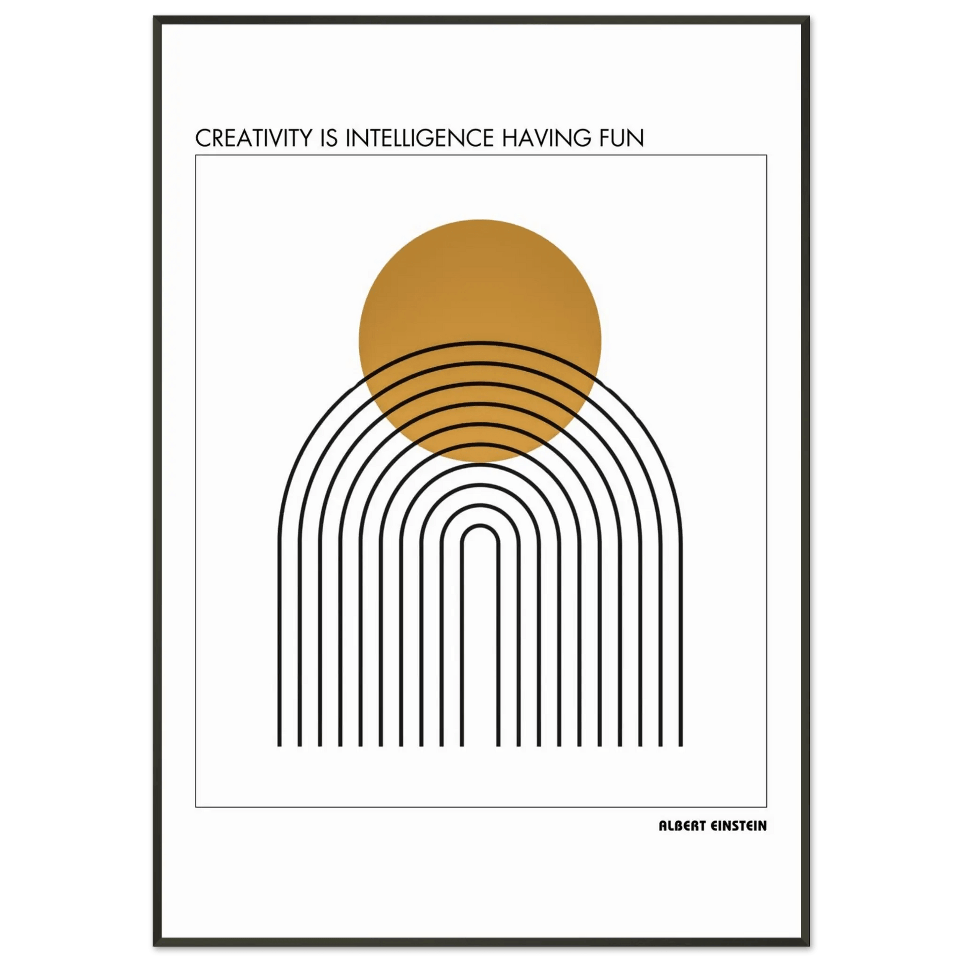 Albert Einstein Quote Poster-INK & FRAME STUDIO