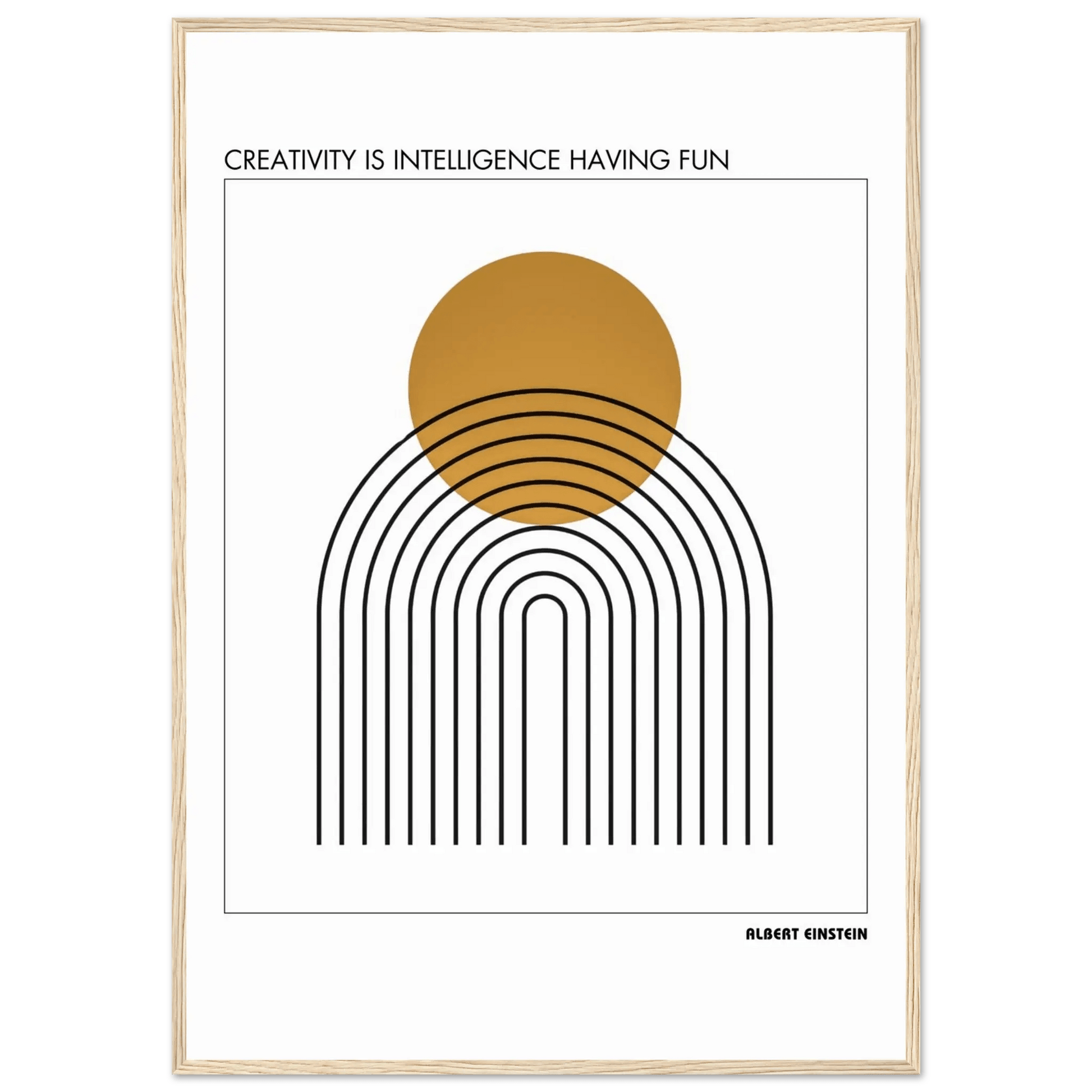 Albert Einstein Quote Poster-INK & FRAME STUDIO