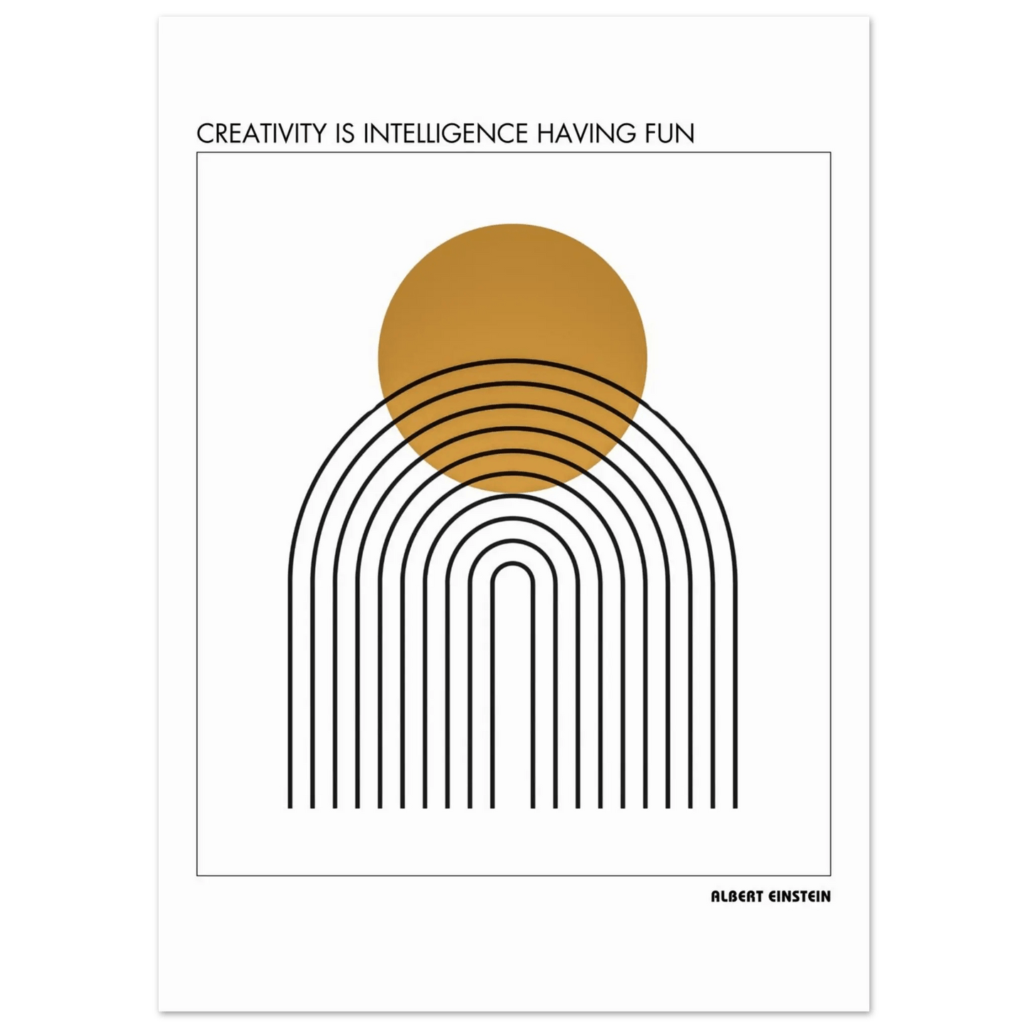 Albert Einstein Quote Poster-INK & FRAME STUDIO