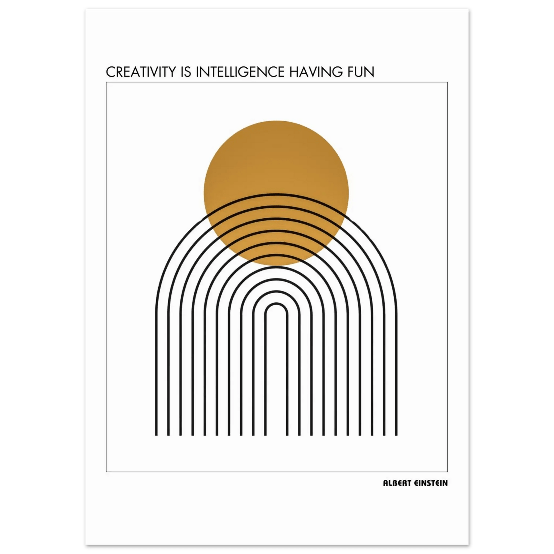 Albert Einstein Quote Poster-INK & FRAME STUDIO