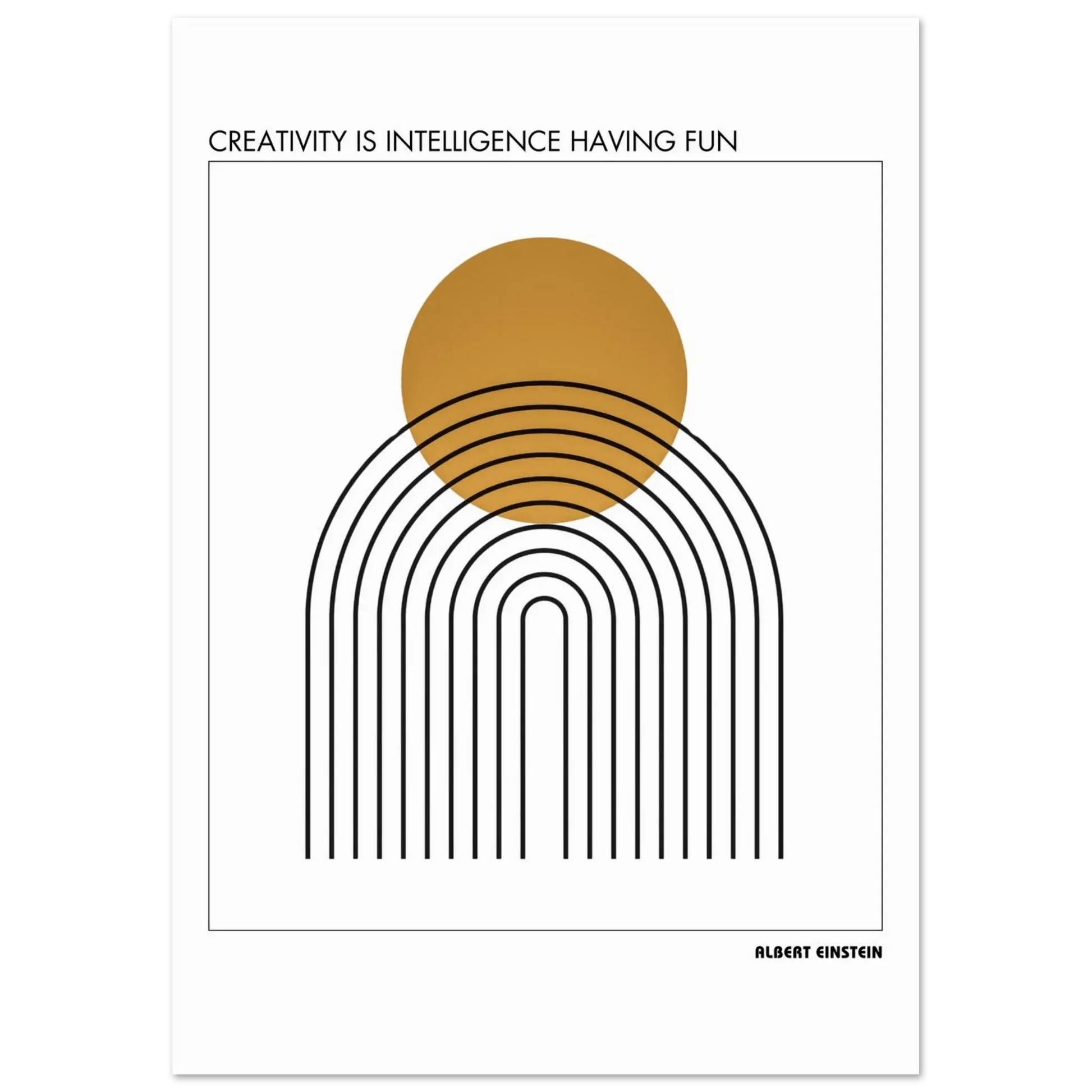 Albert Einstein Quote Poster-INK & FRAME STUDIO