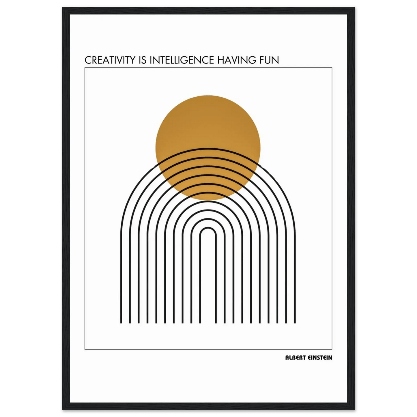 Albert Einstein Quote Poster-INK & FRAME STUDIO