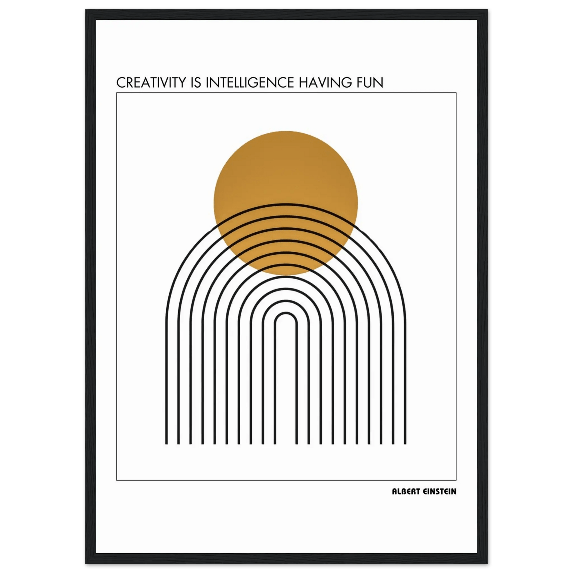 Albert Einstein Quote Poster-INK & FRAME STUDIO