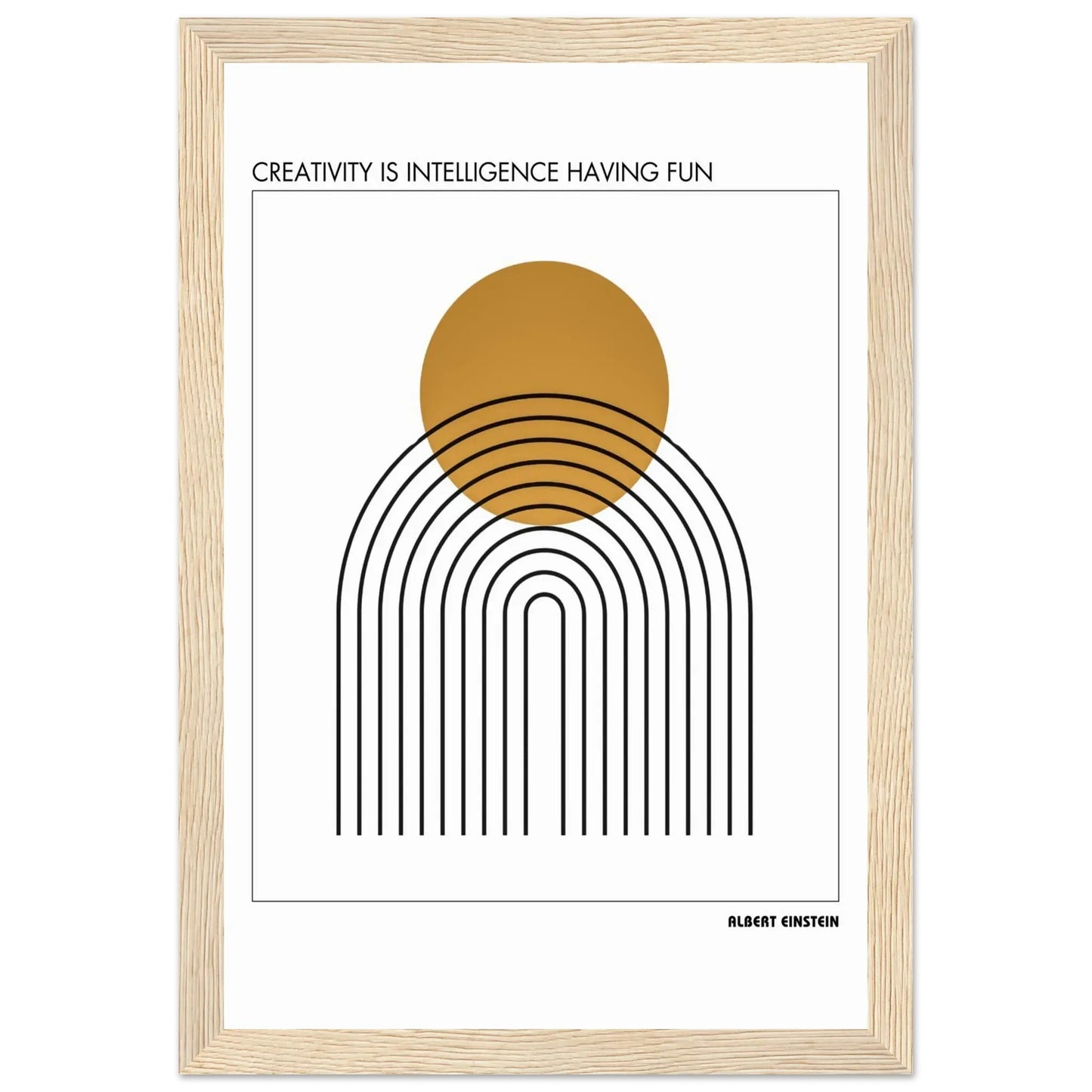 Albert Einstein Quote Poster-INK & FRAME STUDIO