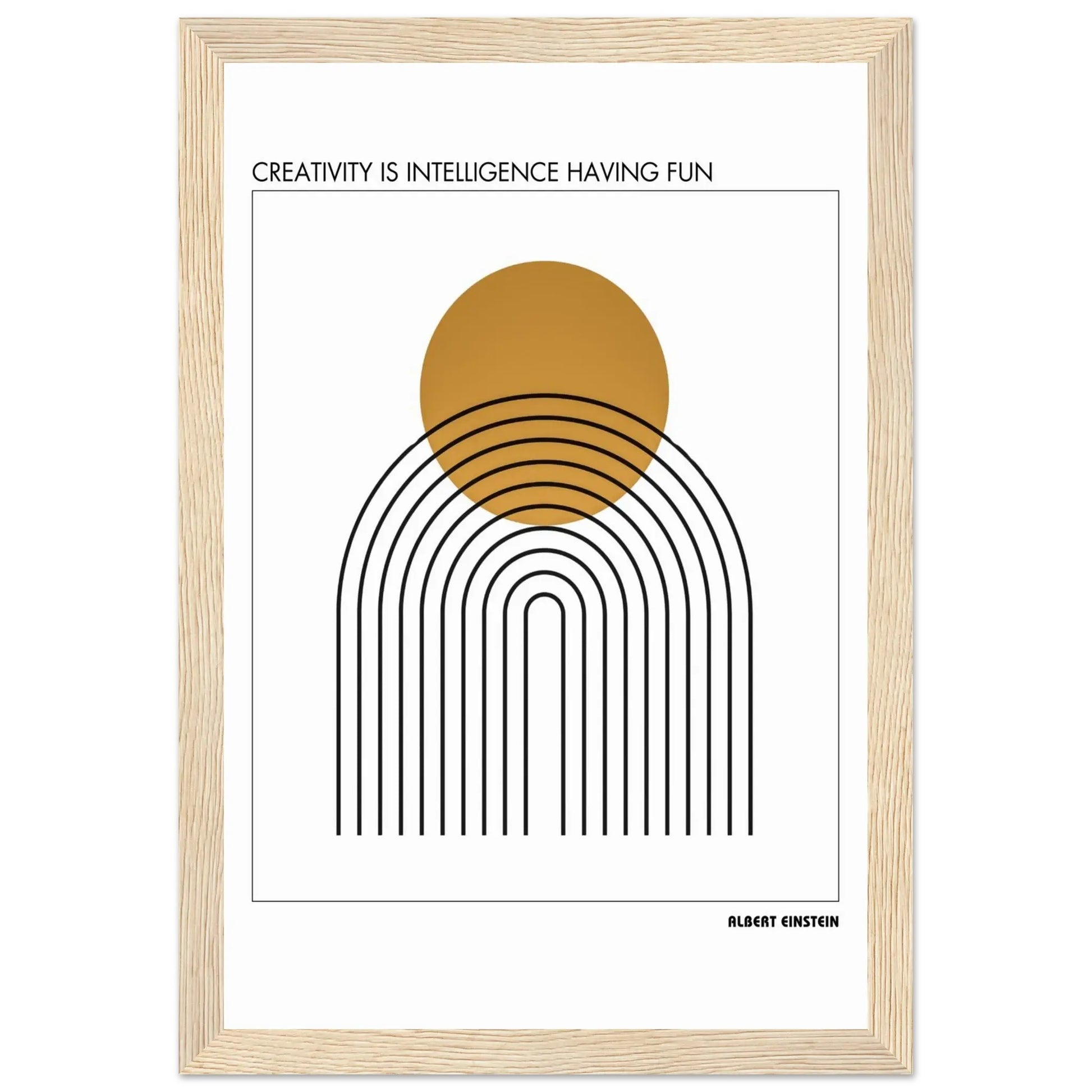 Albert Einstein Quote Poster-INK & FRAME STUDIO