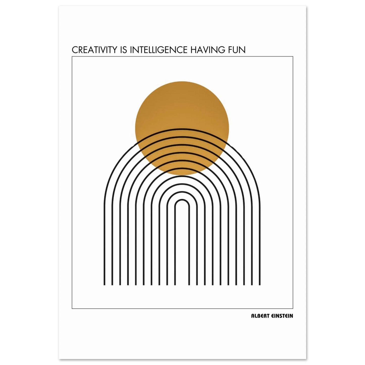 Albert Einstein Quote Poster-INK & FRAME STUDIO