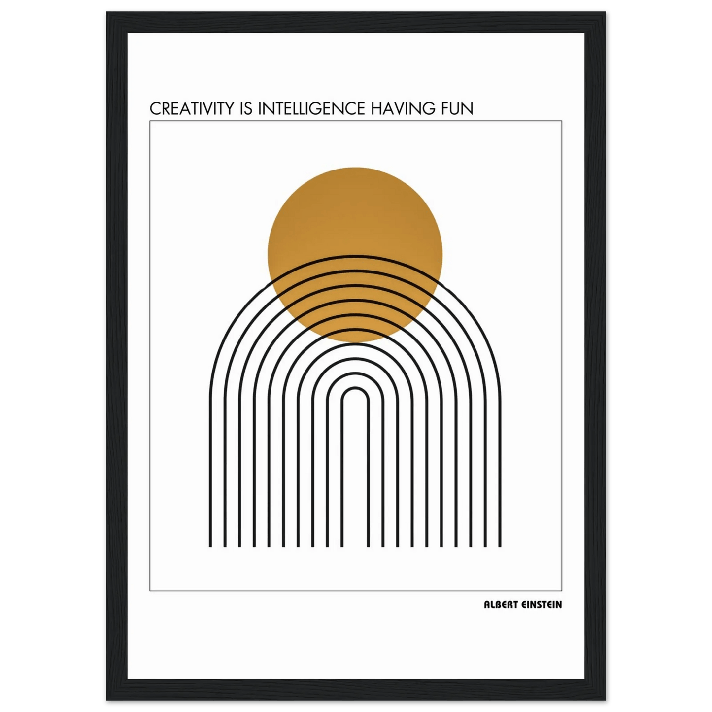 Albert Einstein Quote Poster-INK & FRAME STUDIO