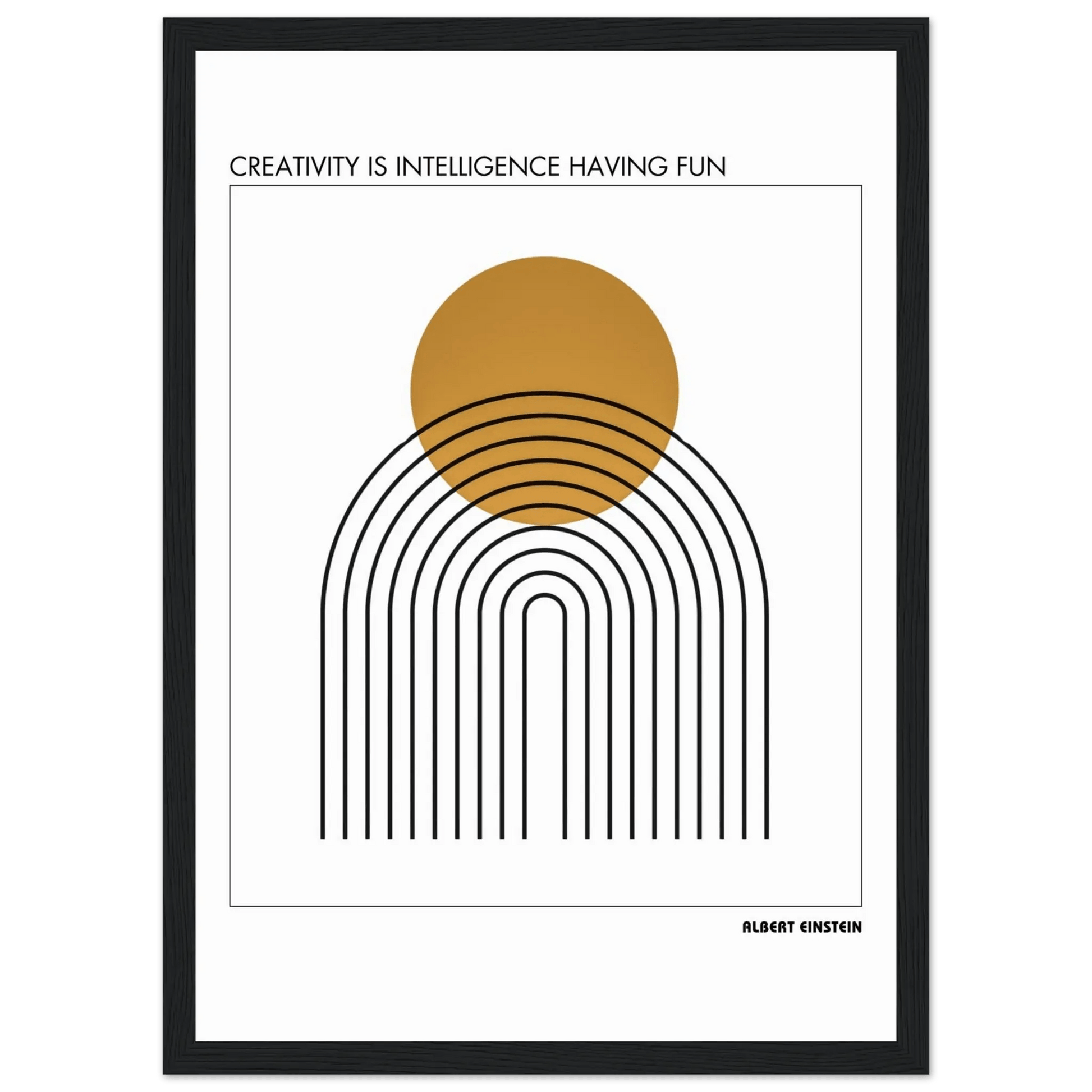 Albert Einstein Quote Poster-INK & FRAME STUDIO