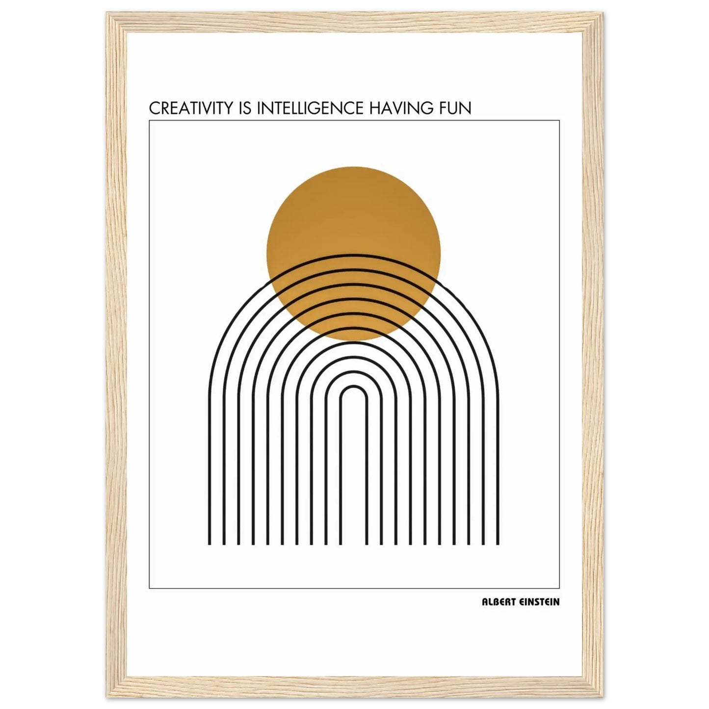 Albert Einstein Quote Poster-INK & FRAME STUDIO