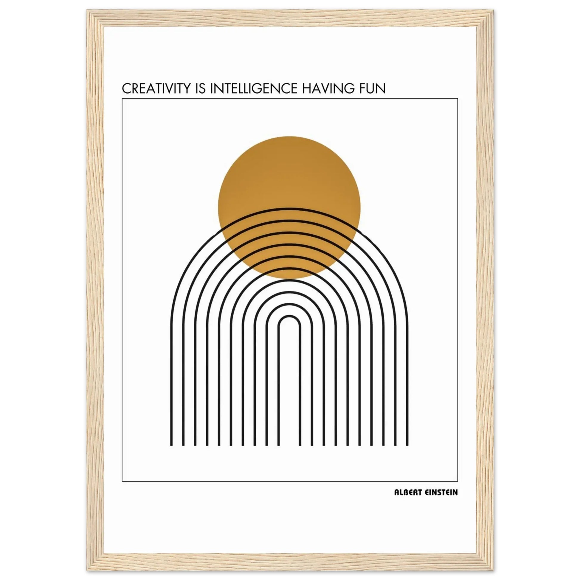 Albert Einstein Quote Poster-INK & FRAME STUDIO