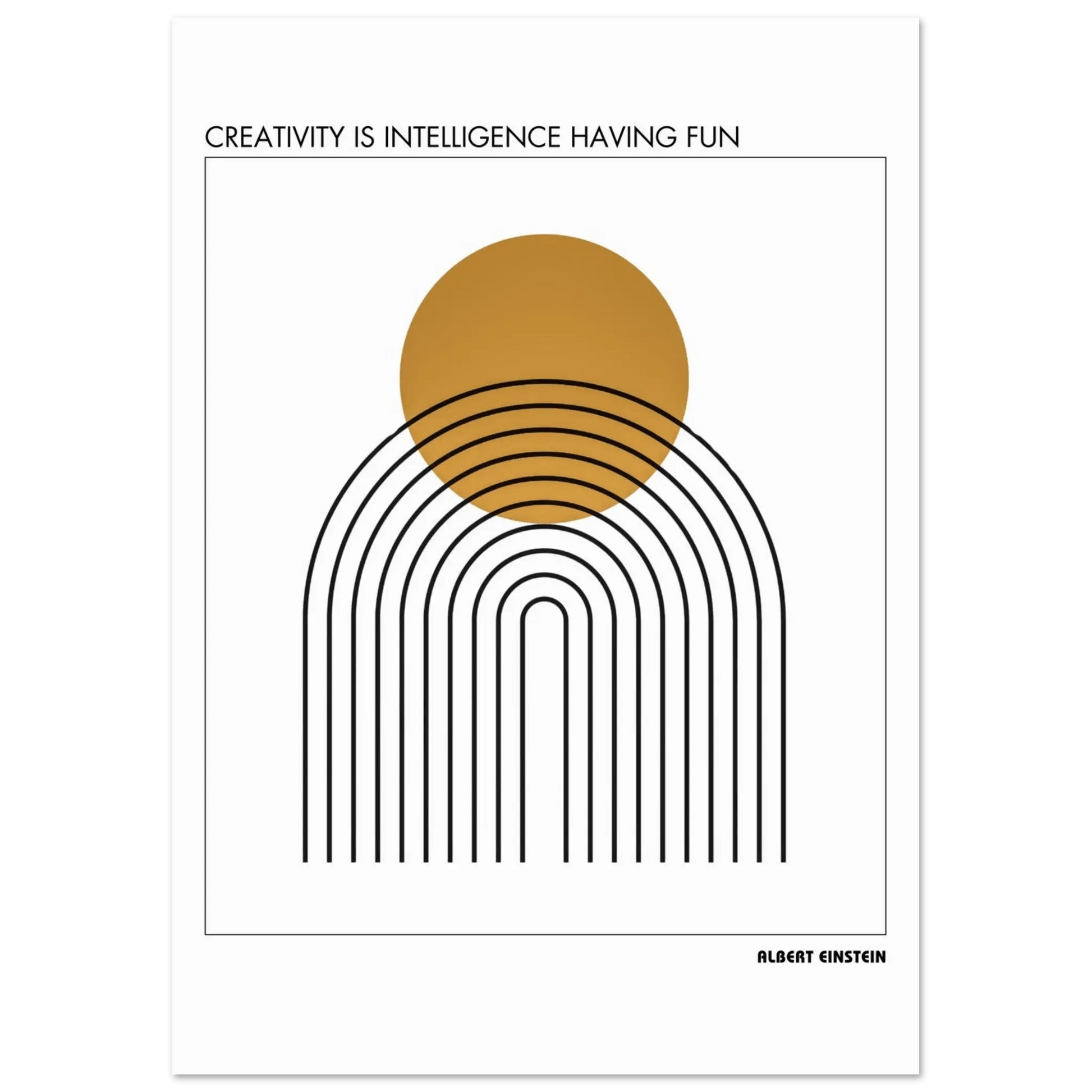 Albert Einstein Quote Poster-INK & FRAME STUDIO