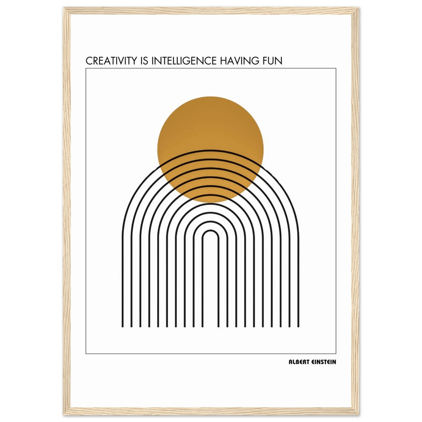 Albert Einstein Quote Poster-INK & FRAME STUDIO