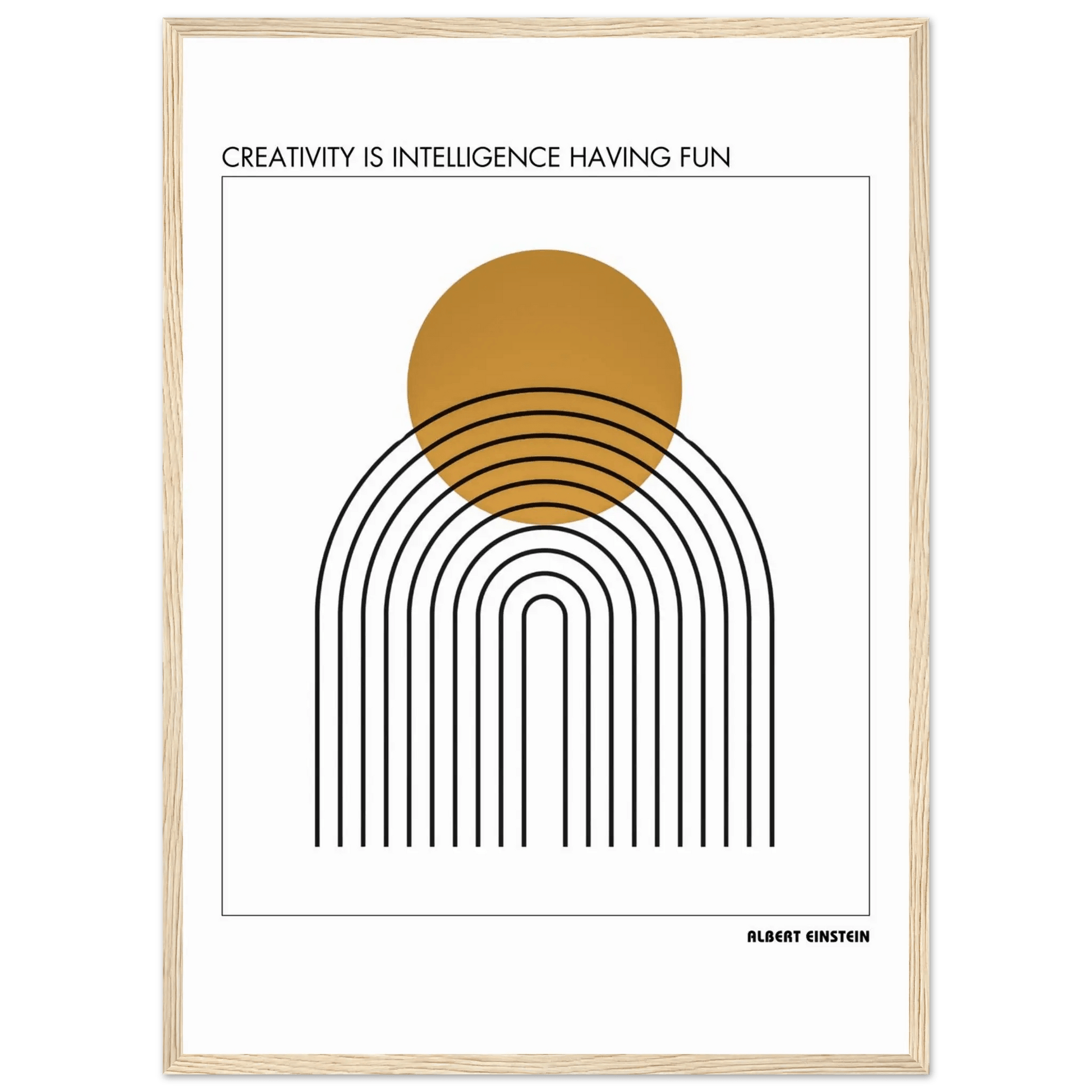 Albert Einstein Quote Poster-INK & FRAME STUDIO
