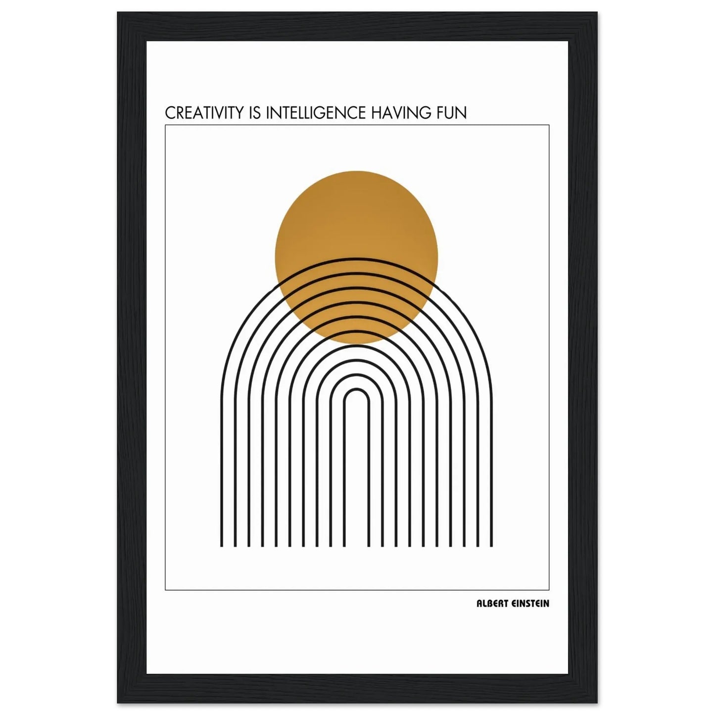 Albert Einstein Quote Poster-INK & FRAME STUDIO