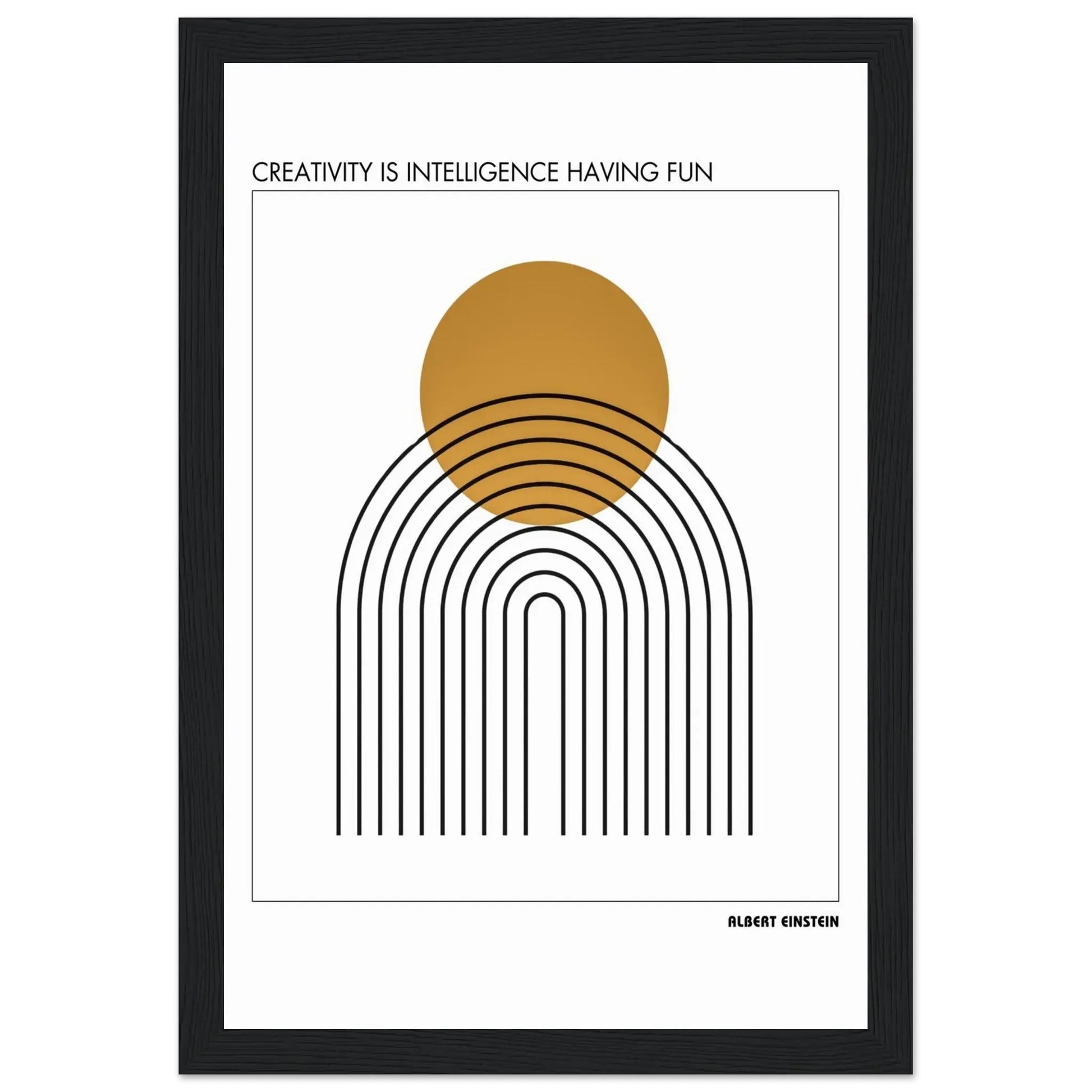 Albert Einstein Quote Poster-INK & FRAME STUDIO