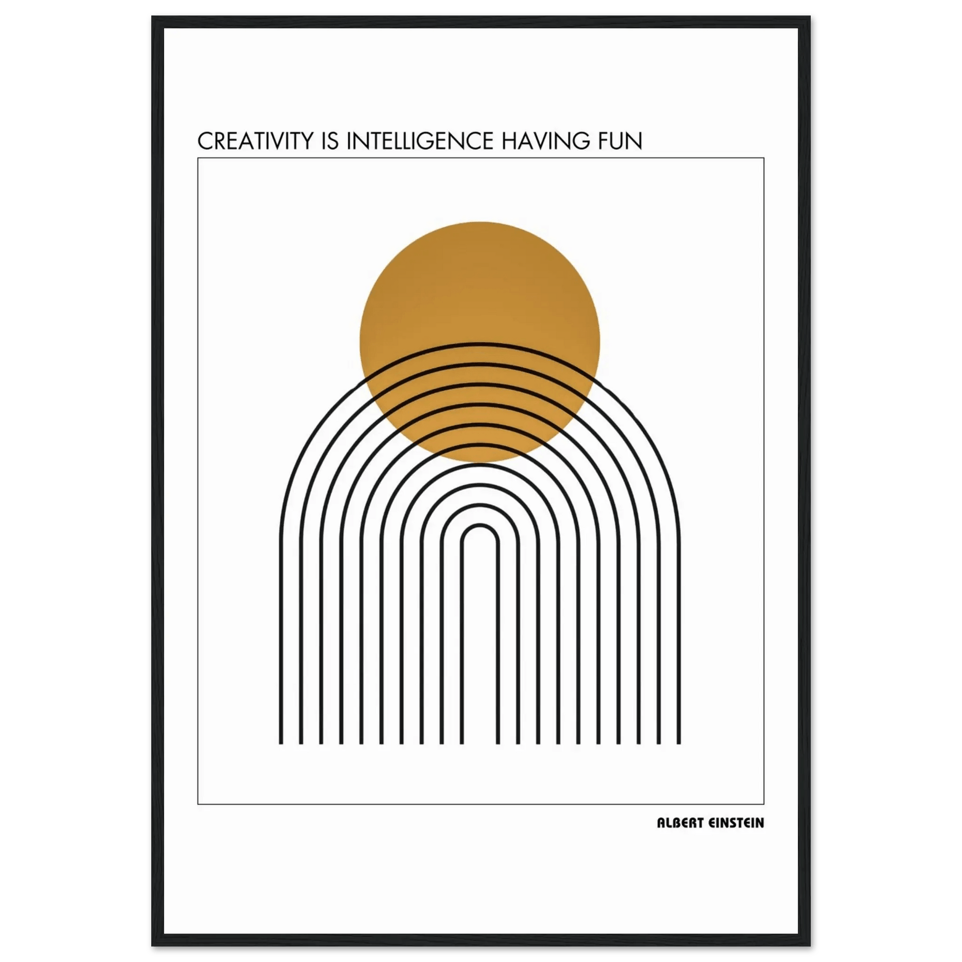 Albert Einstein Quote Poster-INK & FRAME STUDIO